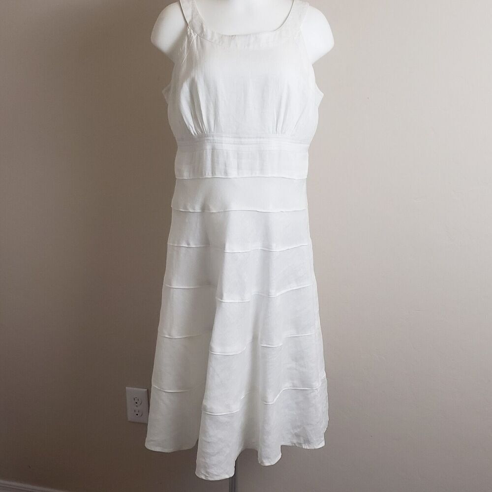 Jones New York White Midi Dress
